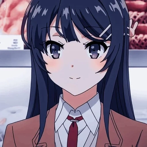 seishun buta, menina anime, sakura shimei, personagem de anime, caráter de anime menina