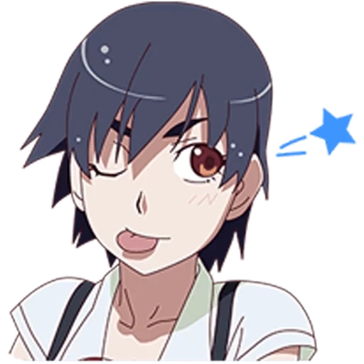 monogatari kanbaru, bikemonogatari anime, suryga kanbaru, monogatari, monogatari hérisson