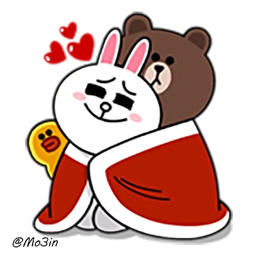 lignes brunes, brown cony, line friends, line cony and brown
