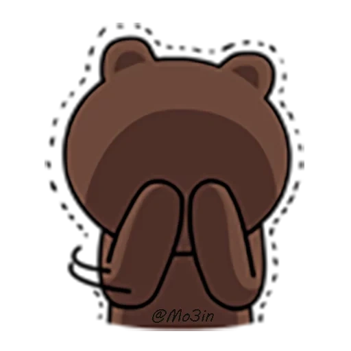oso, línea de oso, bear brown, pequeño oso
