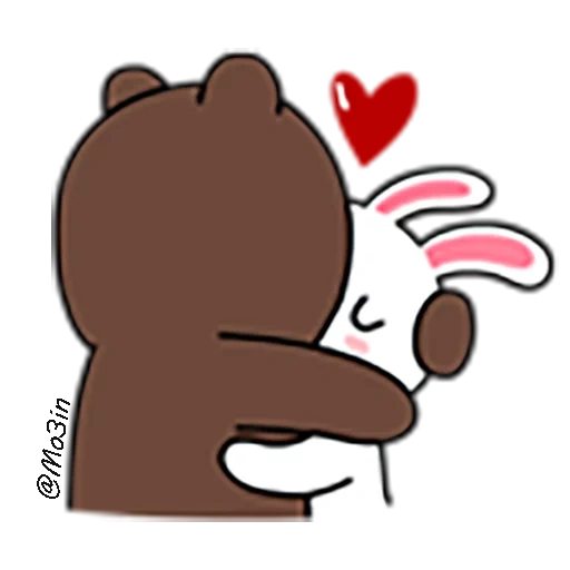 câlin, brown cony, line friends, ours word, line cony and brown
