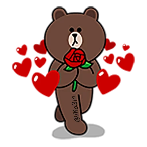 beruang, beruang, line friends, dear bear, sketsa beruang tersayang