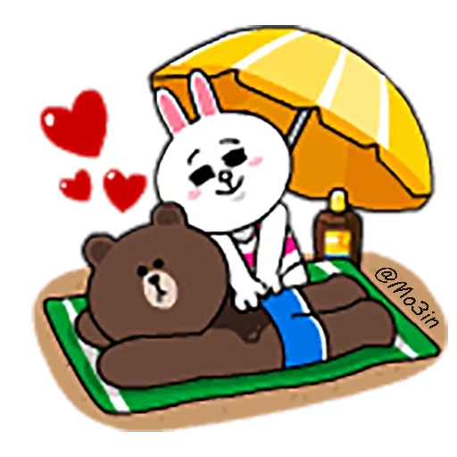garis coklat, brown cony, cony brown, line friends, cocoa and line friends