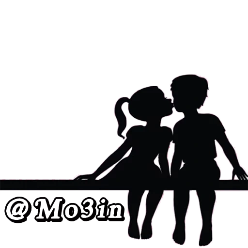 silhouette girlfriend, silhouette of love, silhouettes of boys and girls, boys and girls templates, a silhouette of a boy kissing a girl
