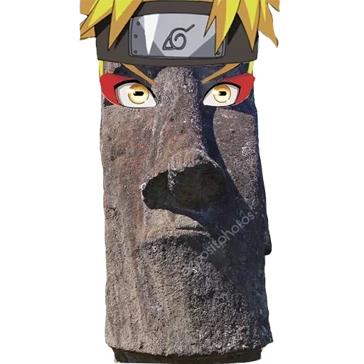 moai, naruto, símbolo de expressão