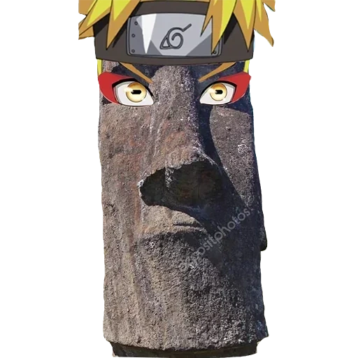 moai, naruto, emoticônes