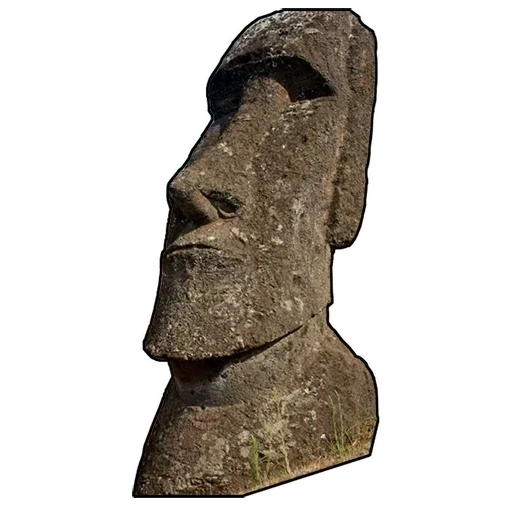 estátua, ilha de páscoa moai, escultura moai shi
