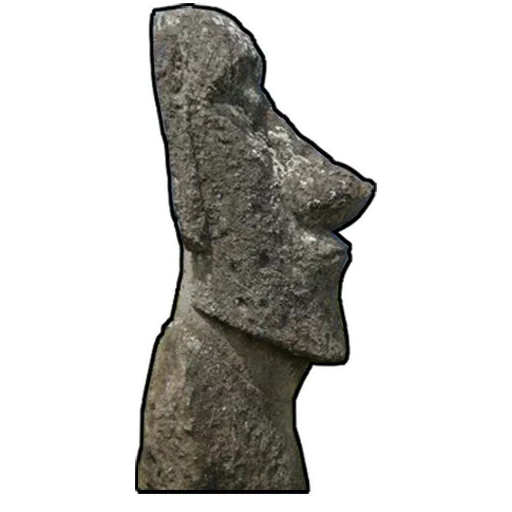 moai, statuetta-gnomo, statua di moai, testa di pietra, scultura in pietra moai