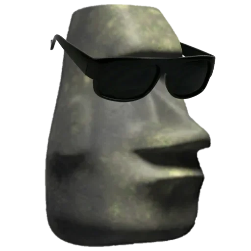 boy, moai stone emoji