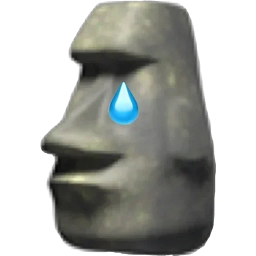 meme, mohai meme, emoji stone, moai stone emoji, smile stone face