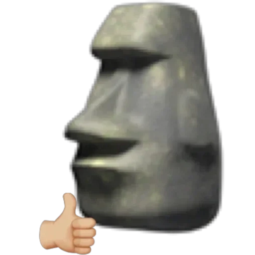 moai emoji, batu emoji, moai stone emoji