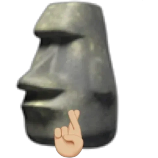 moai stone, emoticon di pietra, emoticon pietra, emoticon moai stone, conversazione importante di beach