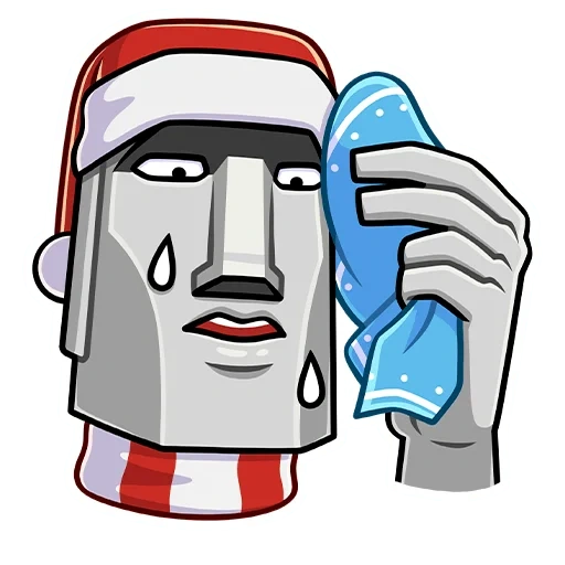 emoji, mo ai si tong, moai new year