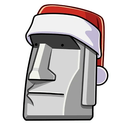 emoji, immagine dello schermo, moai stone