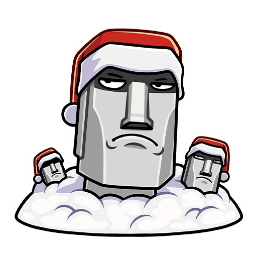 моаи стоун, moai новогодний