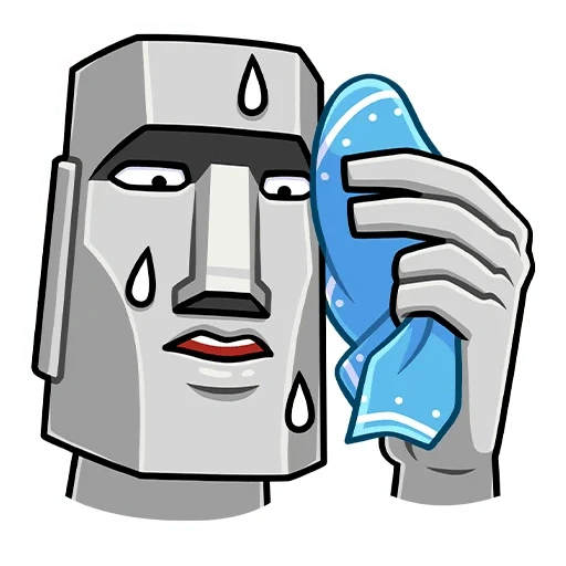 Moai - sticker set for Telegram and WhatsApp