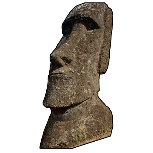 moai, figurines, statue de moai, statue de jardin, sculpture en pierre moai