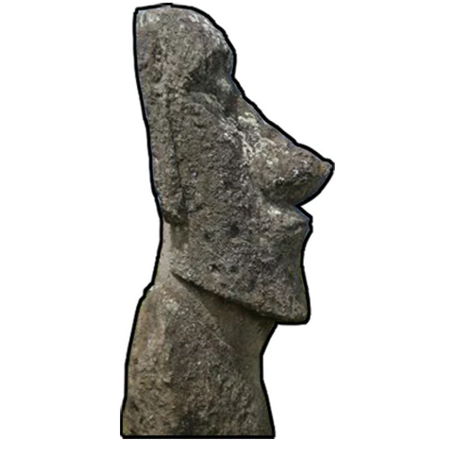 moai, angka, patung, patung moai, patung moai 3d