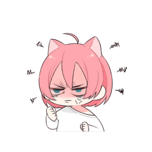 nekomiya hinata, anime charaktere, land von hinat chibi, anime umarmt einige, natsuki doki doki ist nicht