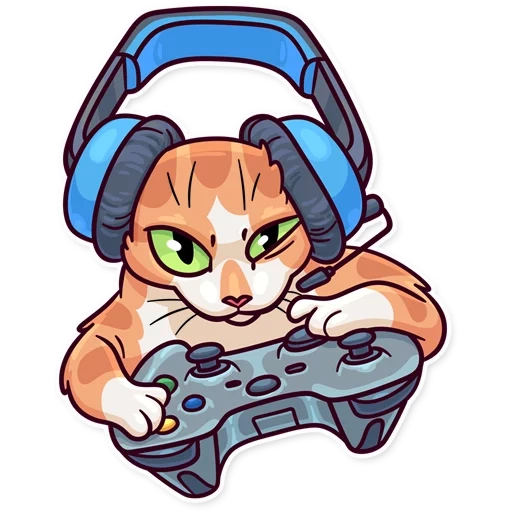 kotomemems, the cat headphones, cat headphones art