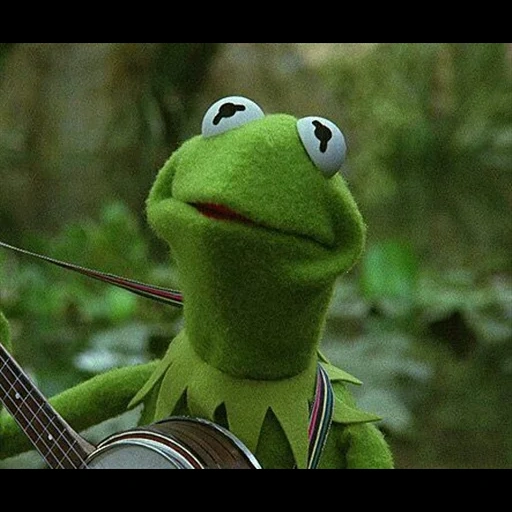 pertunjukan mappet, kermit rainbow, katak cermit, gitar katak kermit, koneksi rainbow film muppet