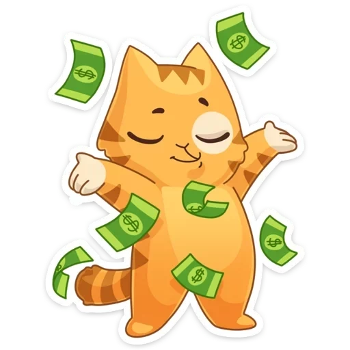 gatto, bello, gatti, i soldi, cash cat vkontakte