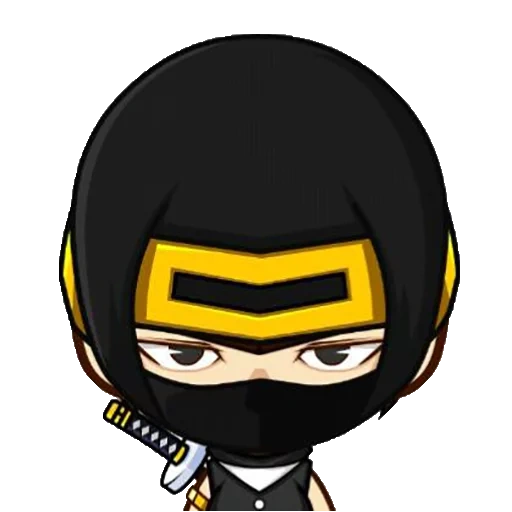 ninja, anime, ninja, kartun, orang