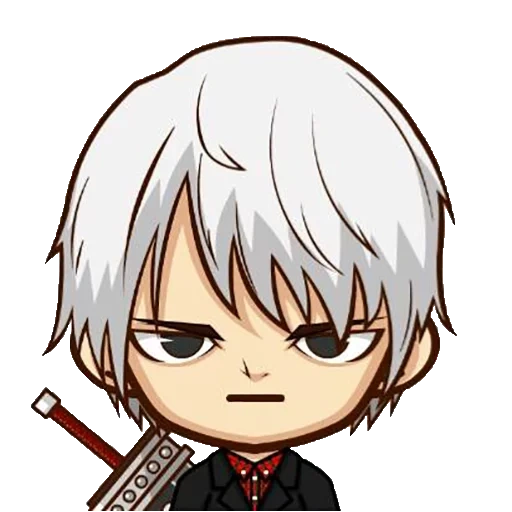 anime, humain, ken kaneki, anime chibi, alucard mobile legends chibi