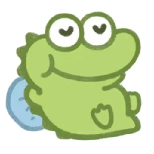 mignon, jouets, petit crocodile, cartoon de crocodile