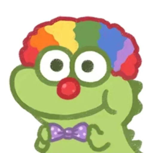 a toy, pepe frog, clown pepe, pepe frog clown, animal emblems of children