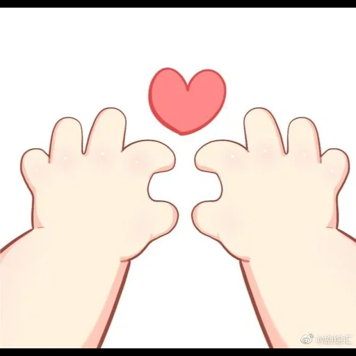 hearts, clipart, hand heart, heart with his hands, love signs with hands