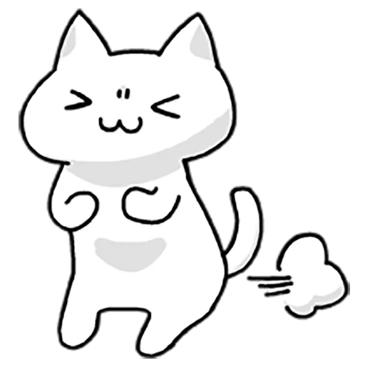 chat, chat, dessin de chat, chat kaomoji, sketch de beaux chats