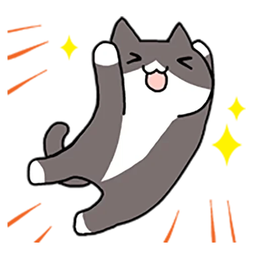 cats, cute cat, the animals are cute, illustration of a cat, the sticker is dancing