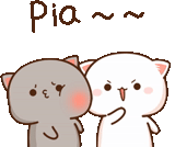 cute kawaii drawings, mochi mochi peach cat, kawaii cats a couple, kawaii cats love new