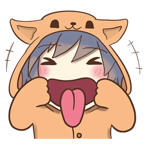 nea anime, omaru chibi, cute anime, anime emoticons, omaru chen chibi