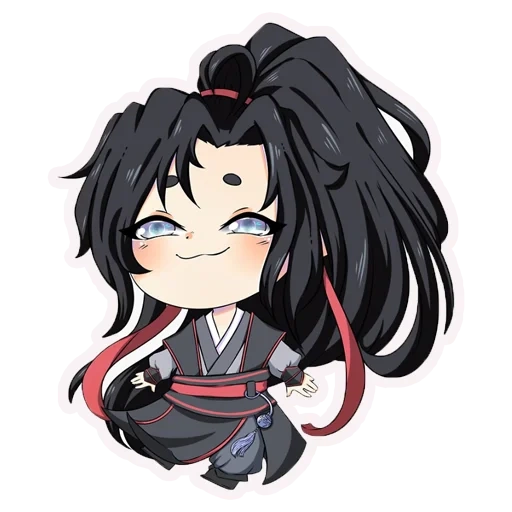 red cliff, wei wuxian chibi, master of animation devil, master of animation red cliff devil, master of chibi demon cult