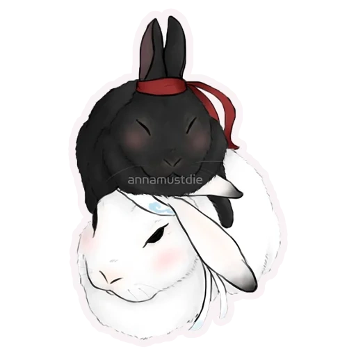 das kaninchen, anime cute, anime bunny, tiere niedlich, master of rabbit magic