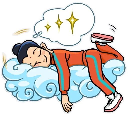 buda, homem dormindo, desenho animado da pessoa adormecida
