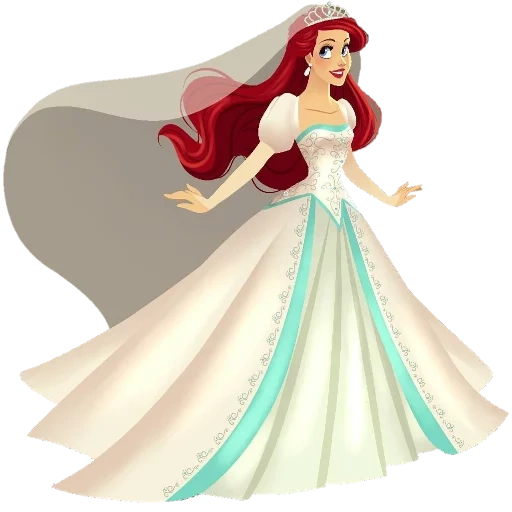 ариэль принцесса, принцесса ариель невеста, принцесса ариэль невеста, диснеевские принцессы ариэль, принцесса ариэль свадебном платье