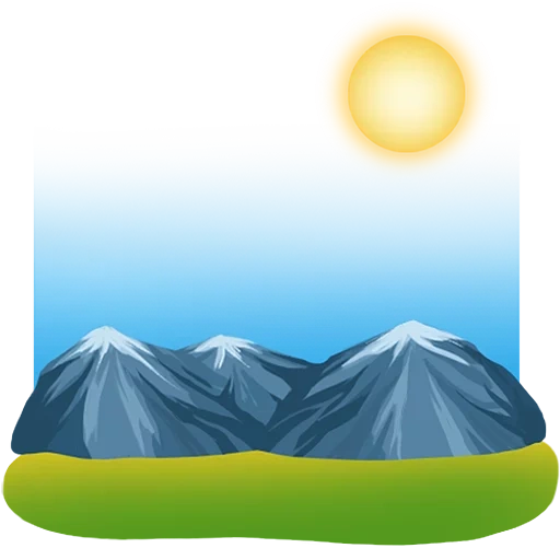 el paisaje es vector, ilustración de montañas, montañas dibujando hijos, paisaje del dibujo de la montaña, ilustración de los niños de montura