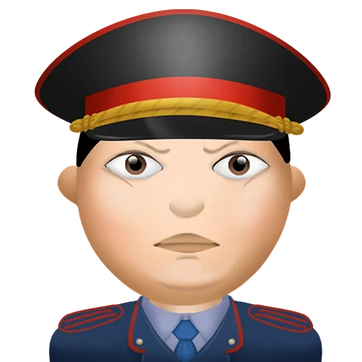 police, humain, smiley est un policier, smile police officer, caricature de dessin animé