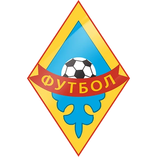 fußballlogo, fußballvereine, fc kairat logo, fc kairat moskau emblem, embleme von fußballvereinen