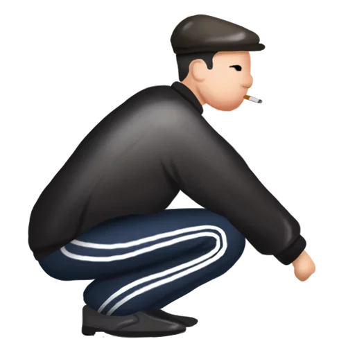 les jambes, gopnik, icône de gopnik, gopnik vector, dessin de gopnik insolent