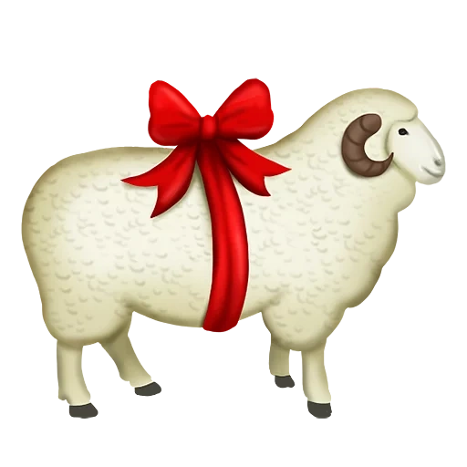 овца, sheep, белая овца, эмодзи баран, эмоджи овечка