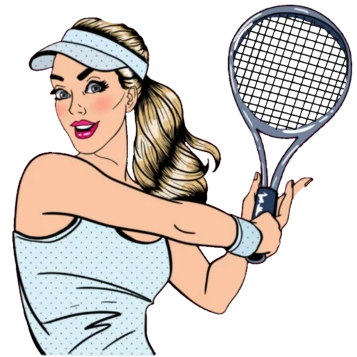 tennis, рисунок теннис, теннисистка рисунок, теннисистка раскраска, теннис девушка вектор