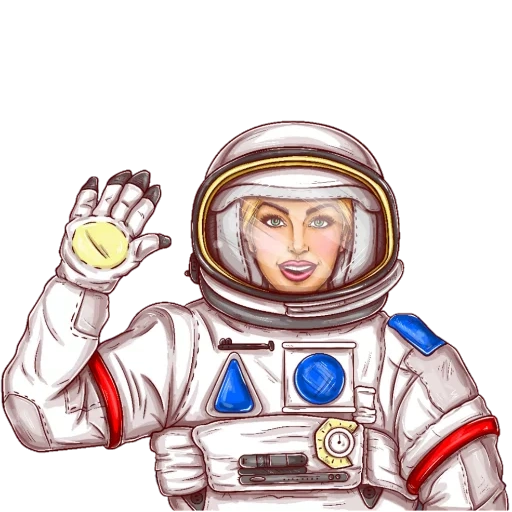 no hopes kinspin, космонавт рисунок, космонавт скафандре, девушка космонавт вектор, женщина космонавт рисунок