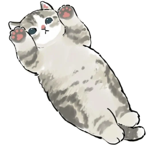 stickers for telegram, illustration cat, cats cute drawings, cute cats, catchers cute drawings