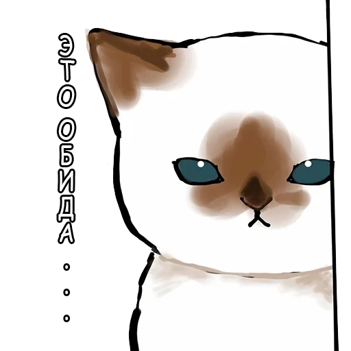 gatos, gatos lindos, gatos lindos, gatos de arena de mofu, ilustración de un gato