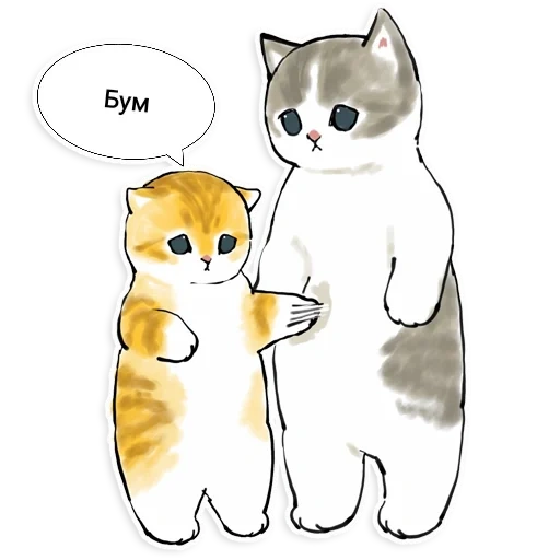 кот, котик, котики mofu, котик иллюстрация, кошки милые рисунки