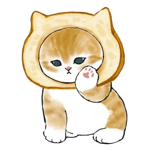 cats, mofu sand cat, the animals are cute, drawings of cute cats, cute animals drawings